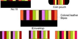 Colored Leather Strips
