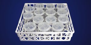 14 Glass Jar Set with Tray