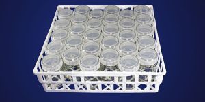 30 Glass Jar Set with Tray