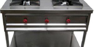 Double Burner Indian Gas Range