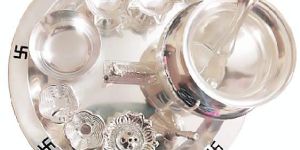 Silver Plated Pooja Thali
