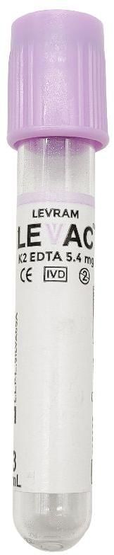 LEVRAM LEVAC K2 EDTA VACUUM BLOOD COLLECTION TUBE