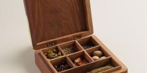 Handmade Wooden Spice Box