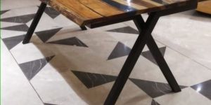 Epoxy Resin Live Edge Dining Table