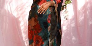 Satin Digital Print Saree