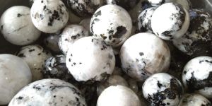 White Rainbow Moonstone Crystal Ball Sphere Shape