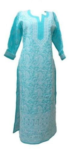 Chikankari Cotton Kurti