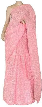 Chikankari Cotton Sarees