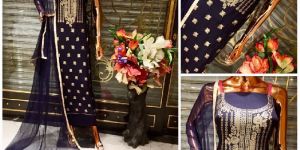 Kolkata Handmade Embroidered Unstitched Suits