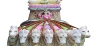 Marble Surya Dev Graha Statue