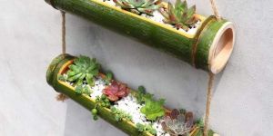 Bamboo Hanging Planter