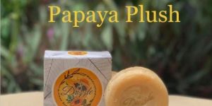 Drizzle Papaya Plush Handmade Soap