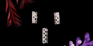 Zigzag Line Pendant Set