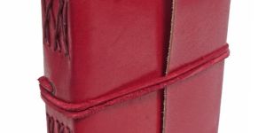 Red Colored Genuine Leather Vintage Leather Diary Journal Notebook Writing Book