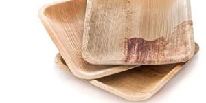 6 Inch Square Areca Leaf Plate