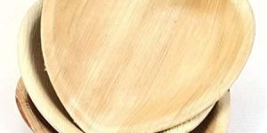 Heart Shaped Areca Leaf Plate