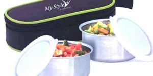 Twin 2 Pcs Stainless Steel Tiffin