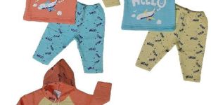 Funny Bear Full Sleeves Hood Tshirt and Pant