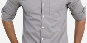 Mens Mandarin Collar Shirt