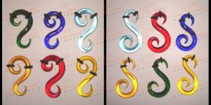 Glass Swanspiral Body Piercing Jewelry