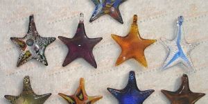 Star Shaped Glass Pendant