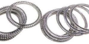 Silver Oxidised Bangles
