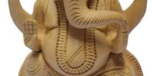 Wooden God Ganesh Murti