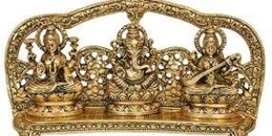 Metal Laxmi Ganesh Statue