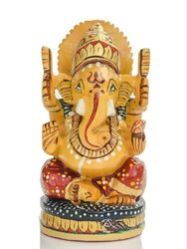 Wooden Ganesh Statue