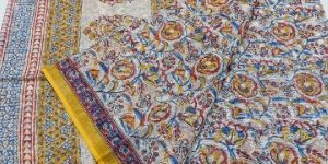 Pure Cotton Kota Doria Hand Block Printed Saree