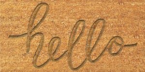 PVC Embossed Coir Mat