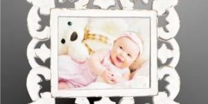Wooden White Photo Frame