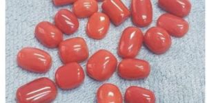 Cabochon Red Coral Gemstone