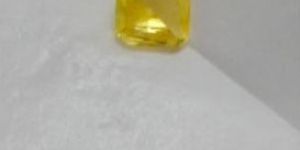 Octagon Yellow Sapphire Stone