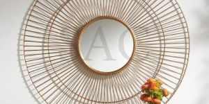 Round Metal Wall Mirror