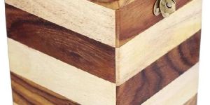 Square Wooden Money Box