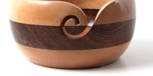 Wooden Yarn Storage Bowl
