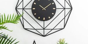 Wrought Iron Wall Clock