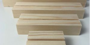 Solid Pine Wood Manu Holder Wooden Card Holder from Tradnary