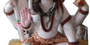 Multicolor Marble Shiva Statue