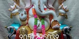 Vietnam Marble Ganesh Ji Status