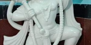 White Makrana Marble Hanuman Statue