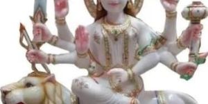 White Marble Durga Statue
