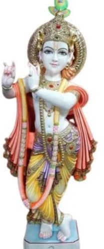 White Marble Krishna Statue