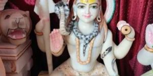 White Marble Shiva Statue