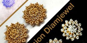 Yellow Gold Natural Diamond Nakshatra Earrings