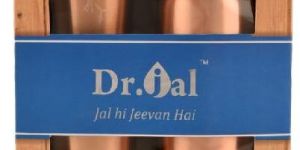 Plain Copper Bottle Gift Set