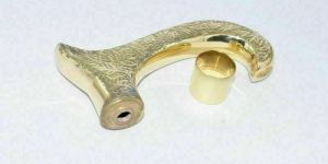 Vintage Walking Stick Style Designer Solid Brass ONLY Handle Handmade Style Gift