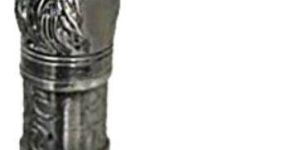 Walking Stick, Mens Gentlemens Classic Antique Dog Cane Handle Silver Finish New