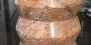 Brown Marble Candle Holder